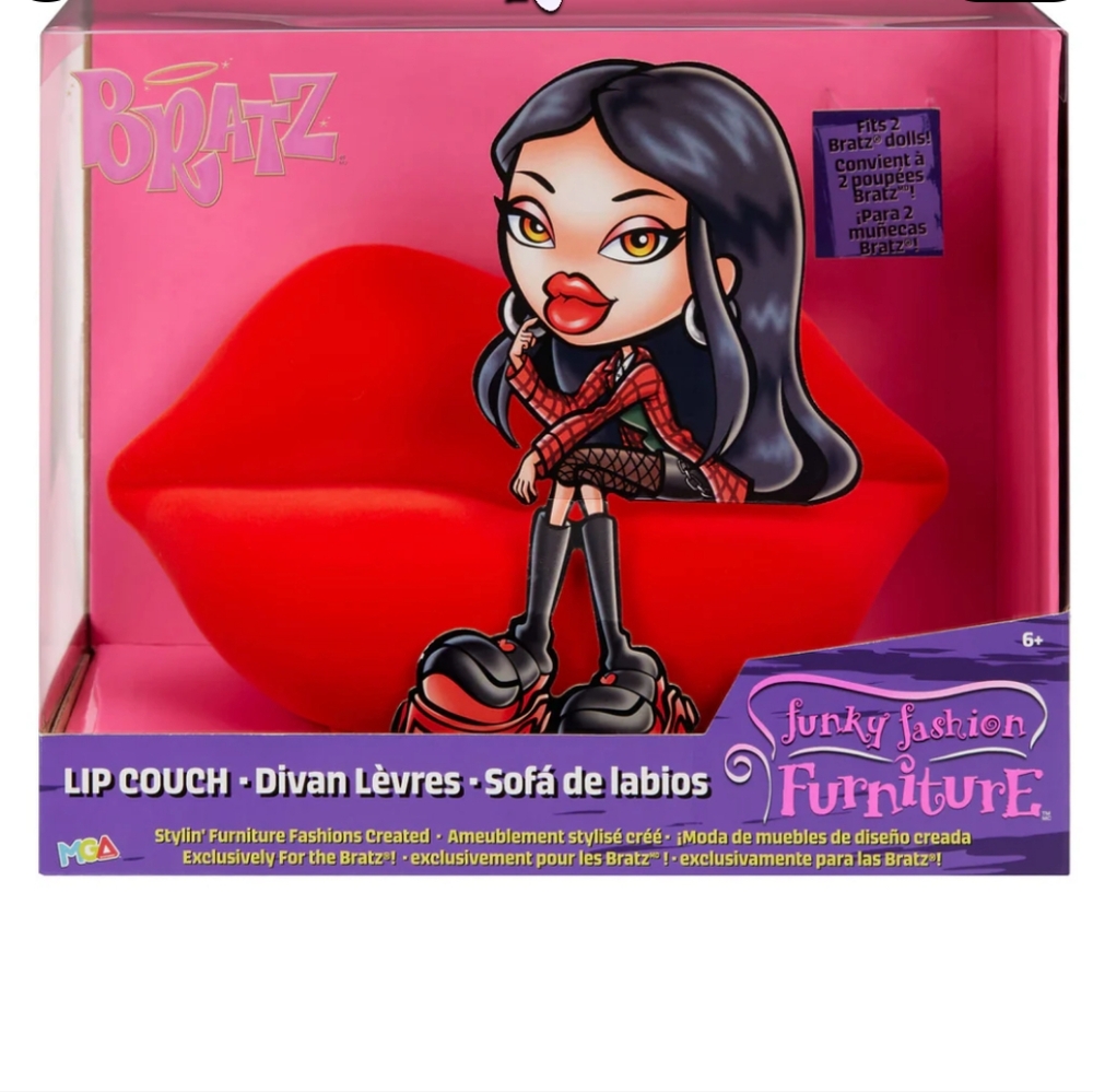Bratz Furniture Red Lip Couch And Yasmine Baby Bratz Doll Set